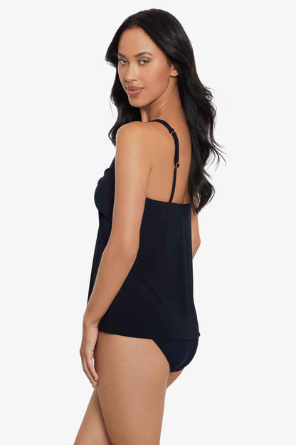 Miraclesuit Black Akikio Tankini Top in Obi One