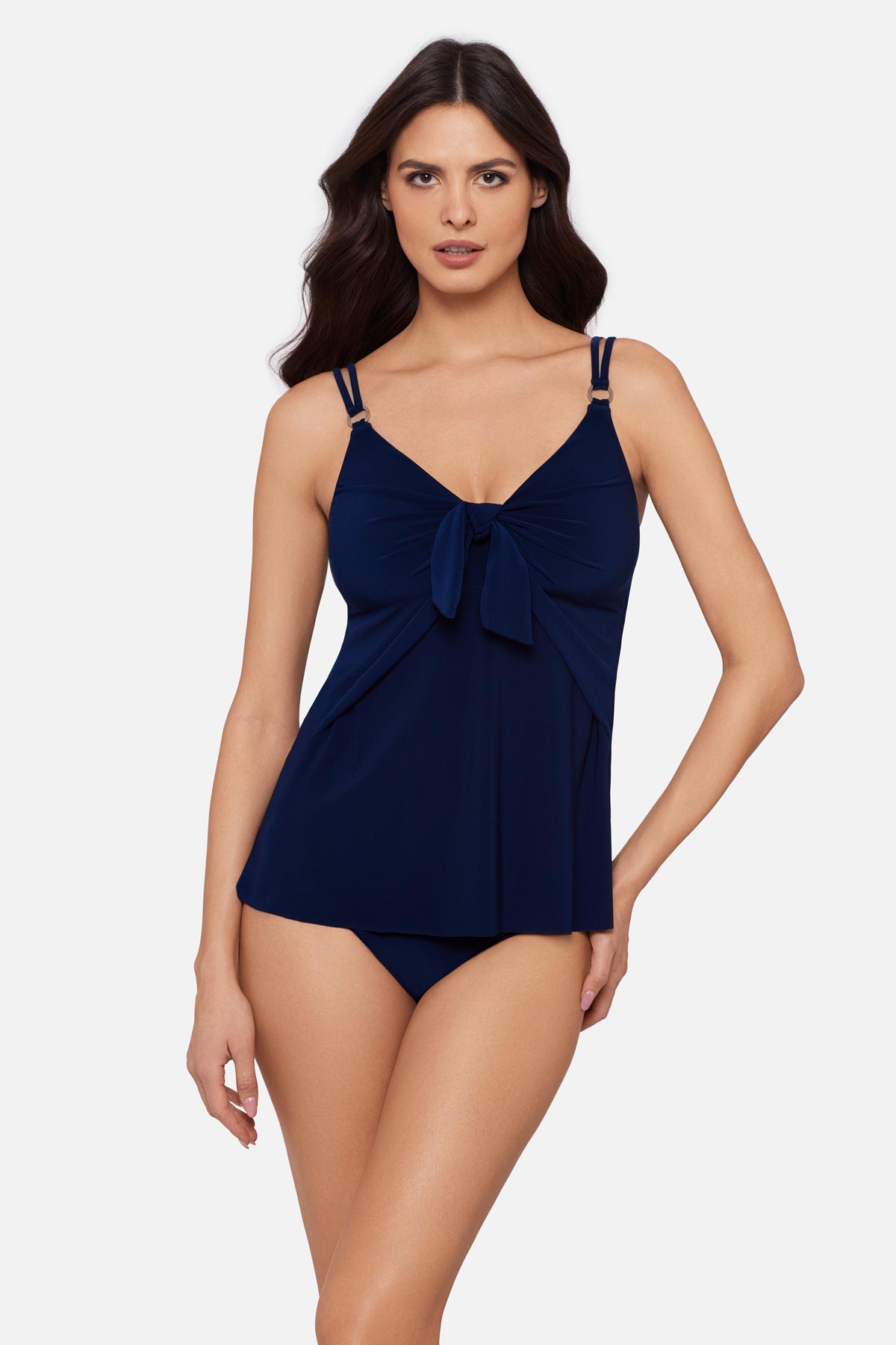 Miraclesuit Black Akikio Tankini Top in Obi One