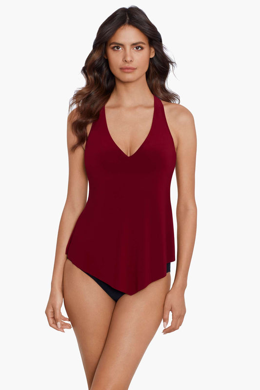 Miraclesuit Merlot Taylor Tankini Top