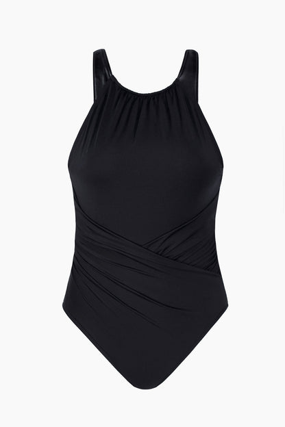 Miraclesuit Black Magicsuit Moto Chic Daryl One Piece Swimsuit