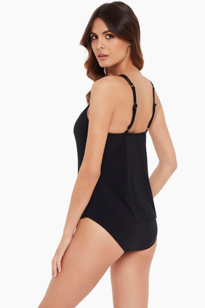 Miraclesuit Black Magicsuit Moto Chic Rachel Tankini