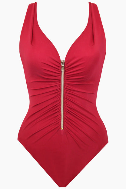 Miraclesuit Copper Zipt One Piece