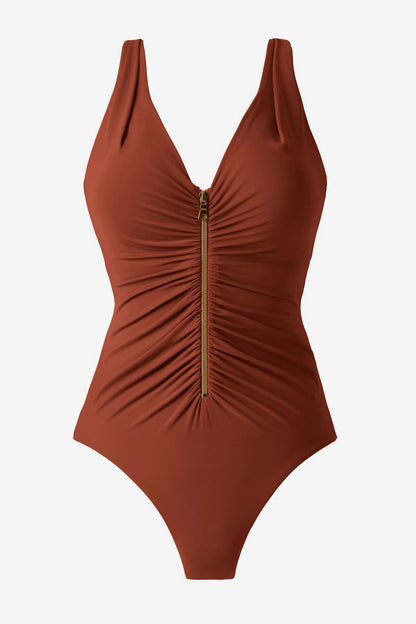 Miraclesuit Copper Zipt One Piece
