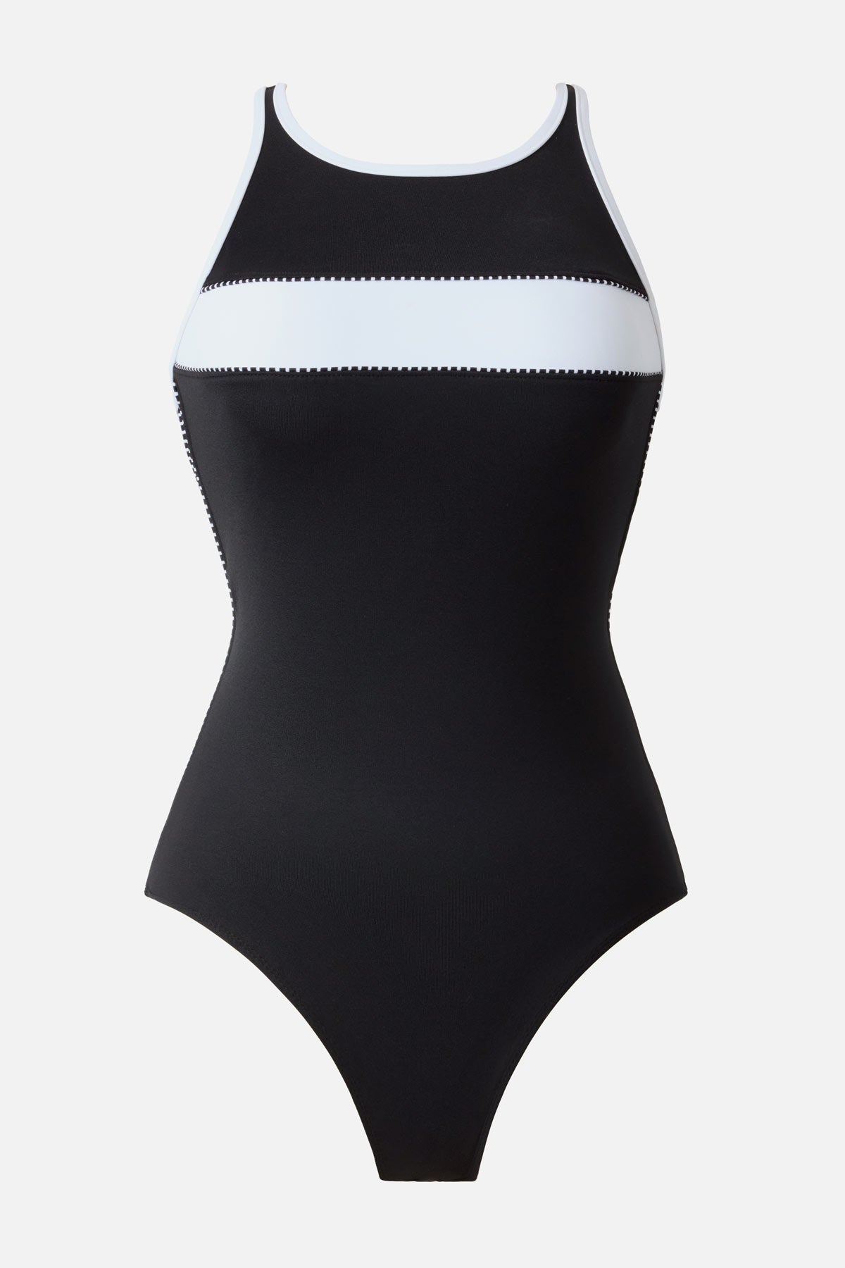 Miraclesuit Black/White Beachcomber One Piece in Liquid Sculpt