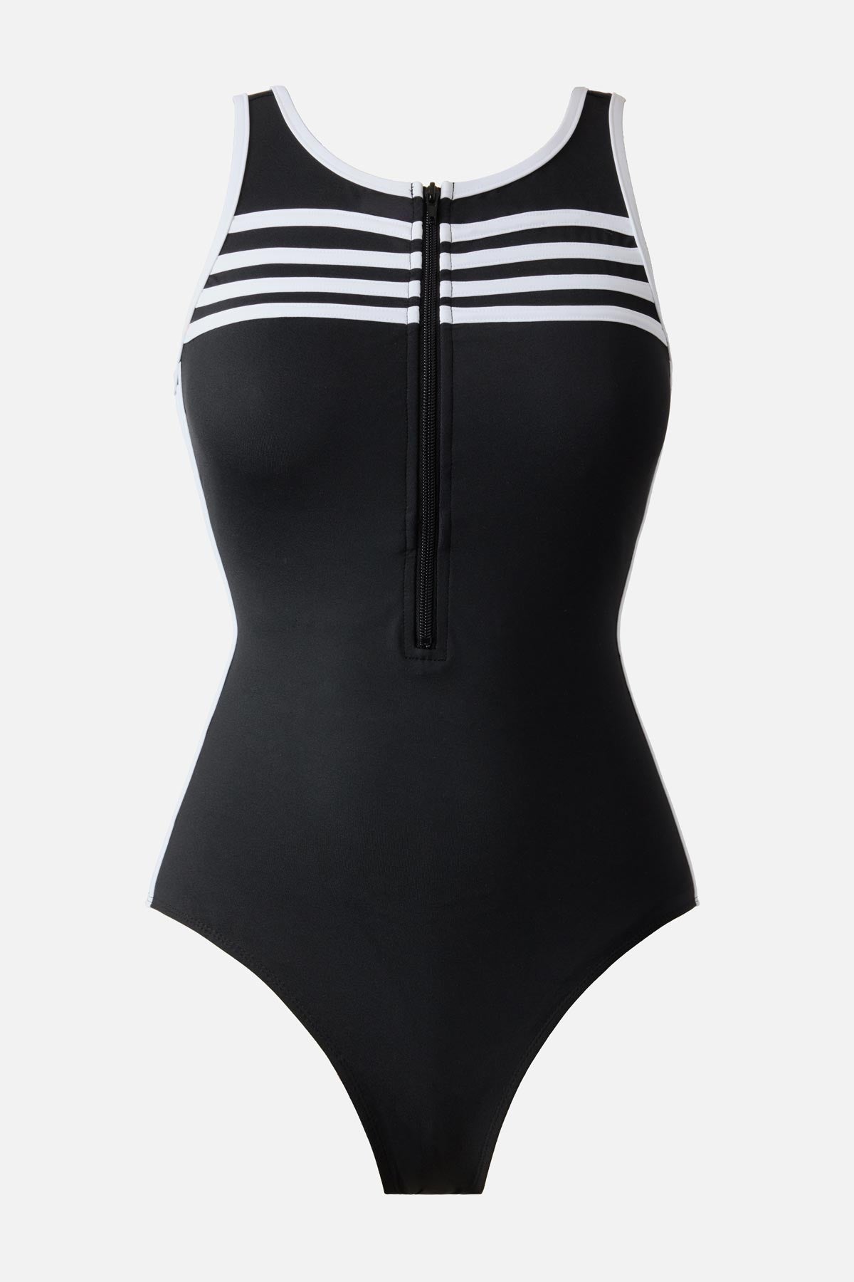 Miraclesuit Black/White Speed One Piece in Liquid Sculpt
