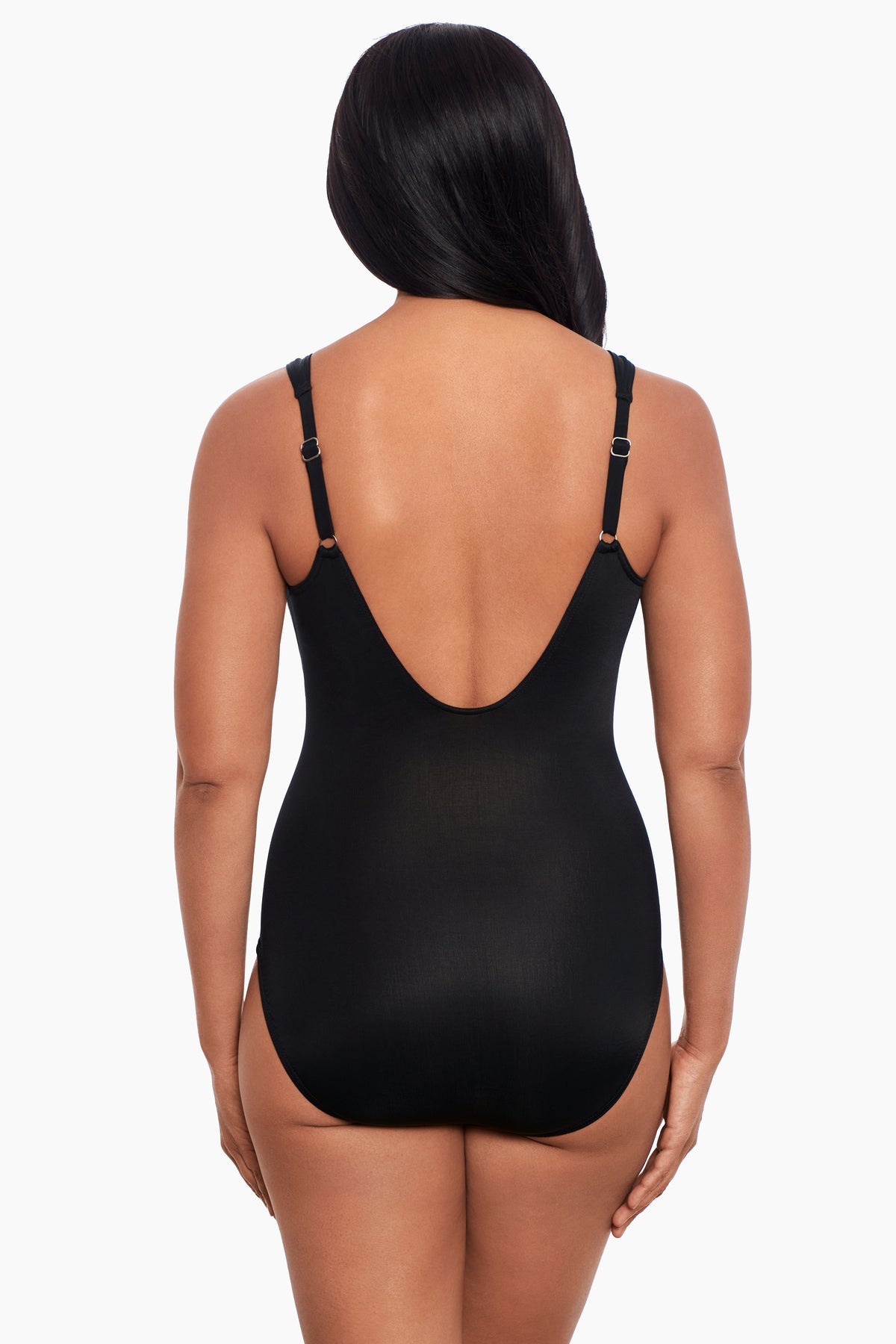 Miraclesuit Black/White Sub Rosa Sanibel One Piece Swimsuit