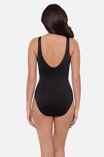 Miraclesuit Black/White Deux One Piece in Spectra