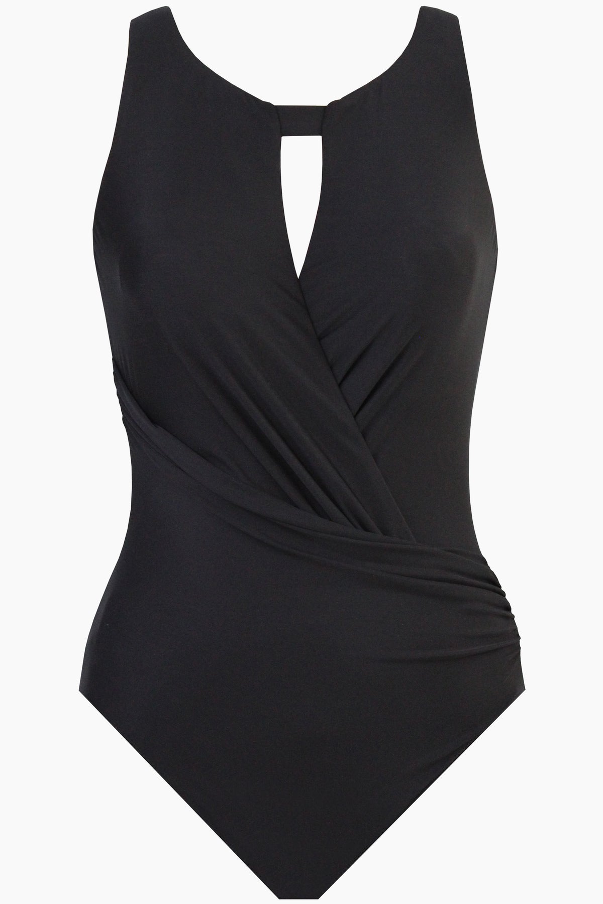 Miraclesuit Black Rock Solid Arden One Piece Swimsuit