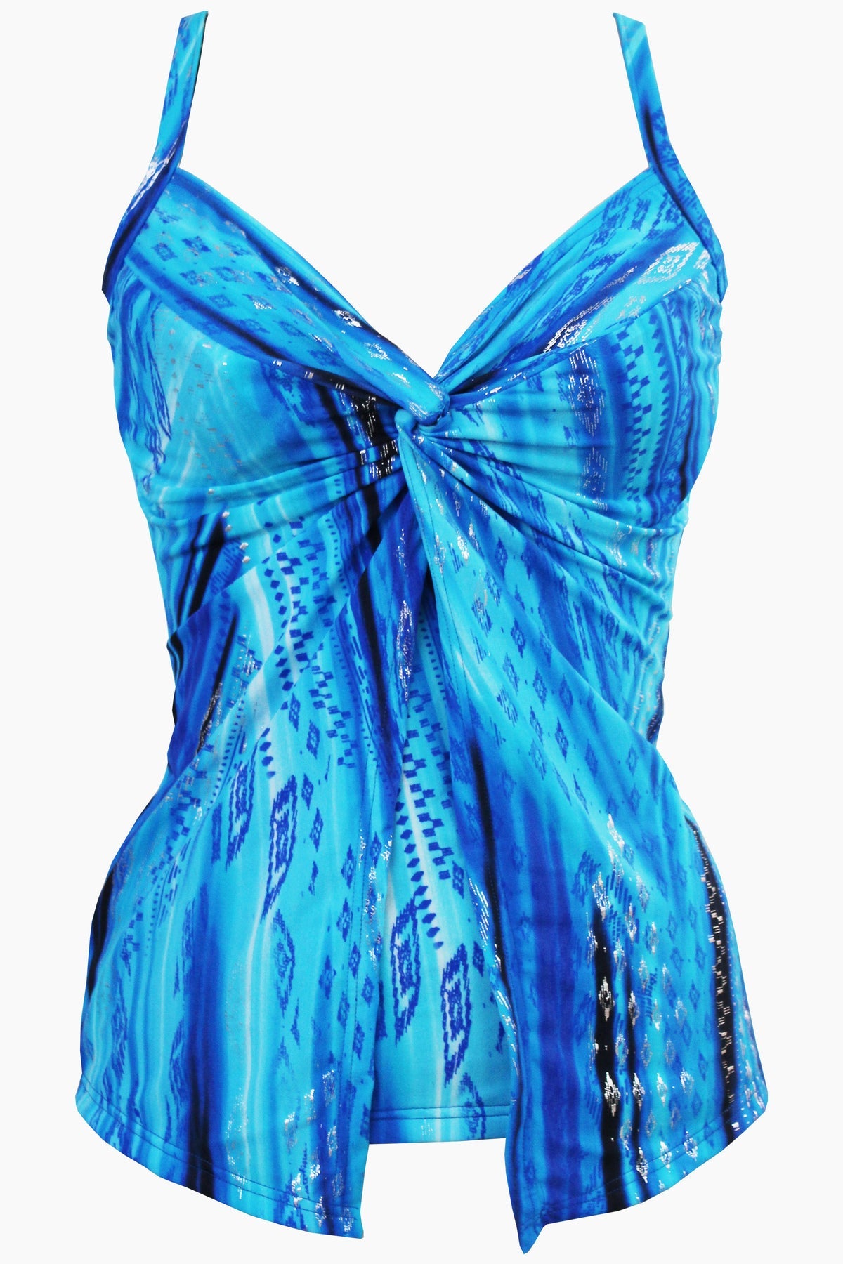 Miraclesuit Blue Love Knot Tankini DD-Cup