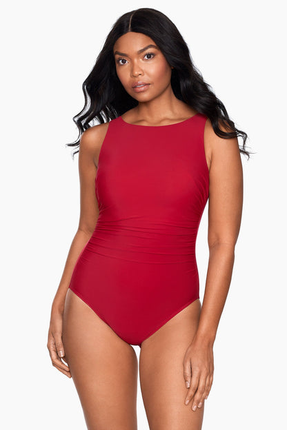 Miraclesuit Sangria Regatta One Piece Swimsuit DD-Cup