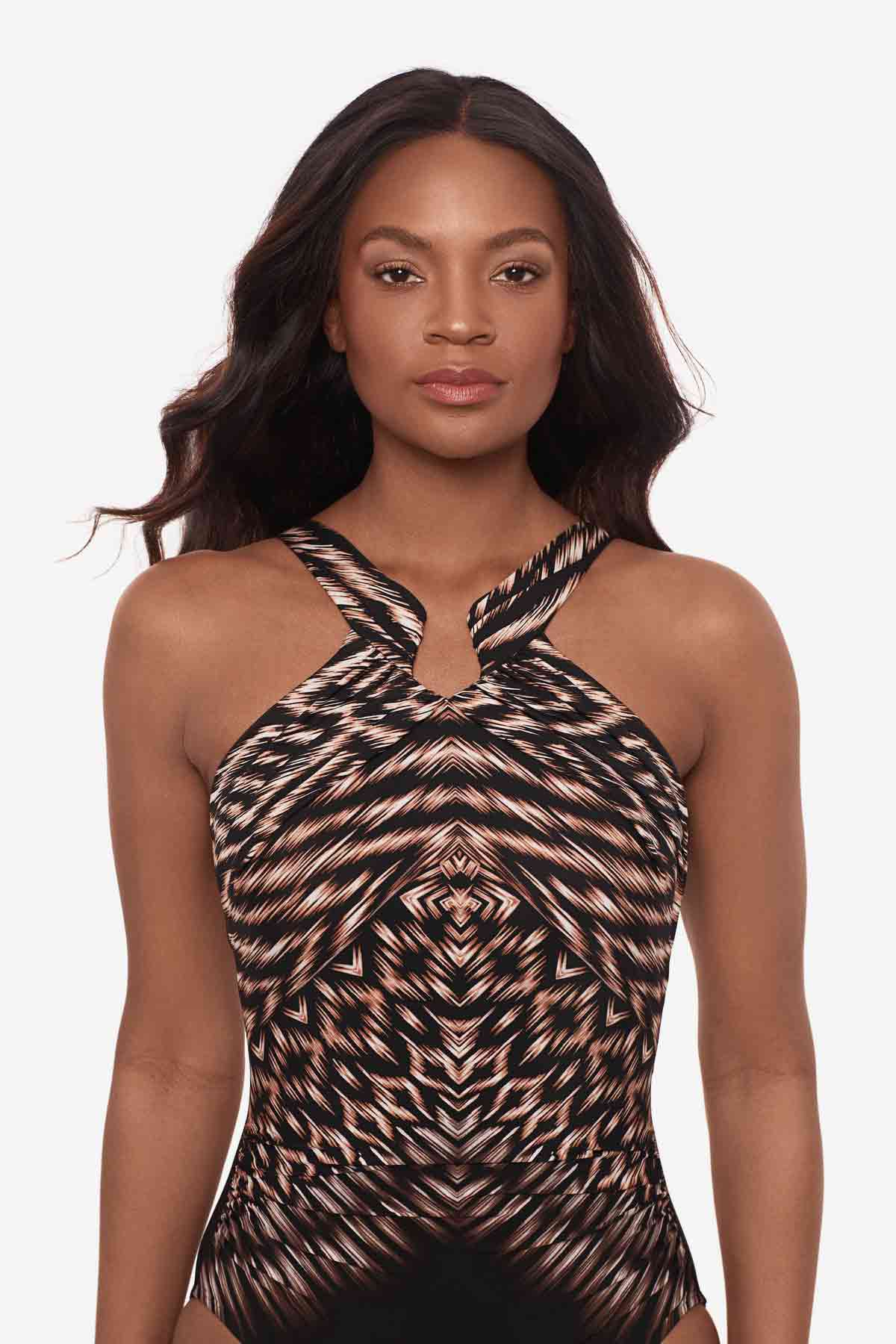 Miraclesuit Black/Multi Topkapi Aphrodite One Piece Swimsuit