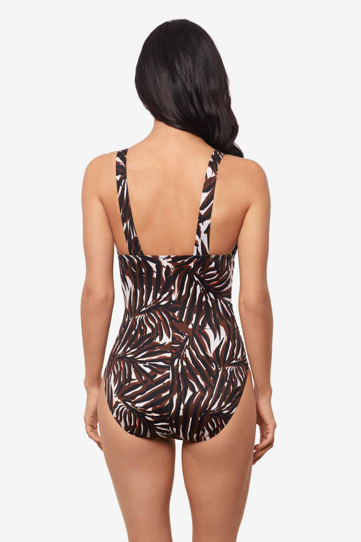 Miraclesuit Brown/Multi Magicsuit Ventana Evangeline One Piece Swimsuit