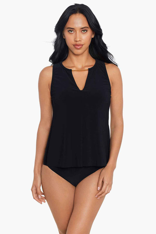 Miraclesuit Black Magicsuit Hyper Link Chanae Tankini