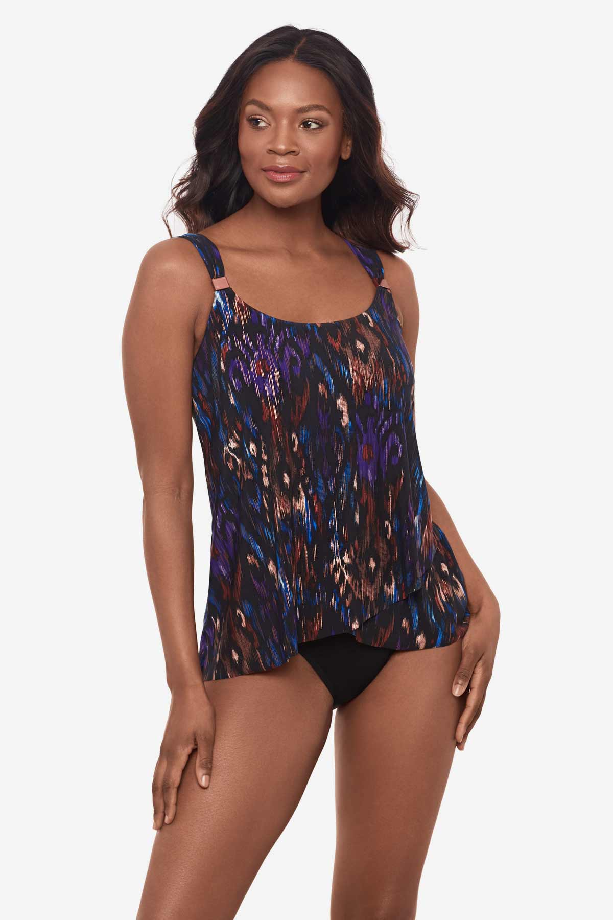 Miraclesuit Black/Multi Tapiz Dazzle Tankini Top