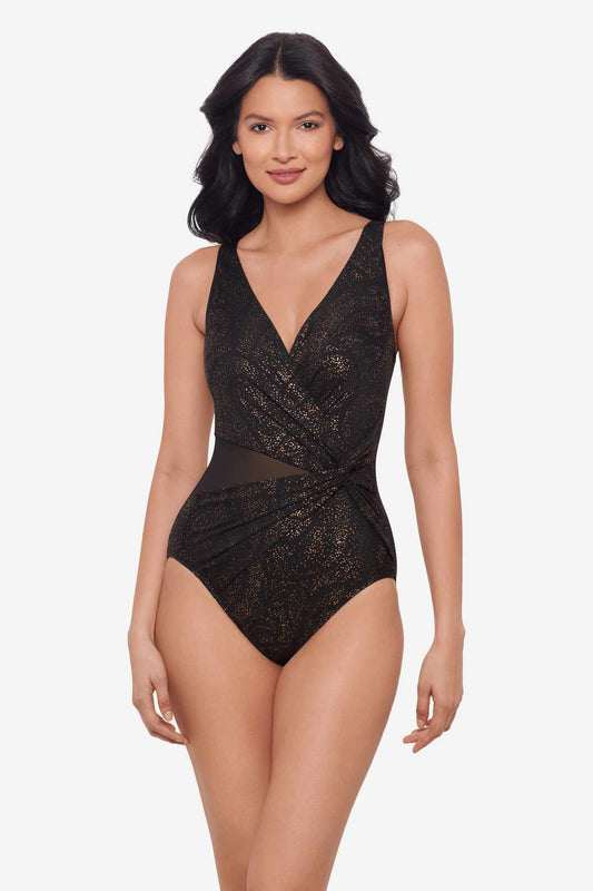 Miraclesuit Black Brillante Circe One Piece Swimsuit