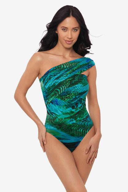Miraclesuit Blue/Multi Magicsuit Margarita Goddess One Piece Swimsuit