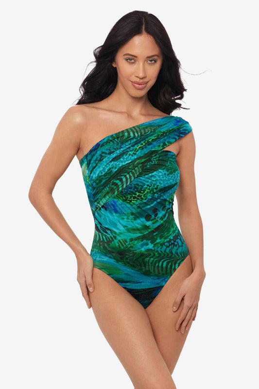 Miraclesuit Blue/Multi Magicsuit Margarita Goddess One Piece Swimsuit