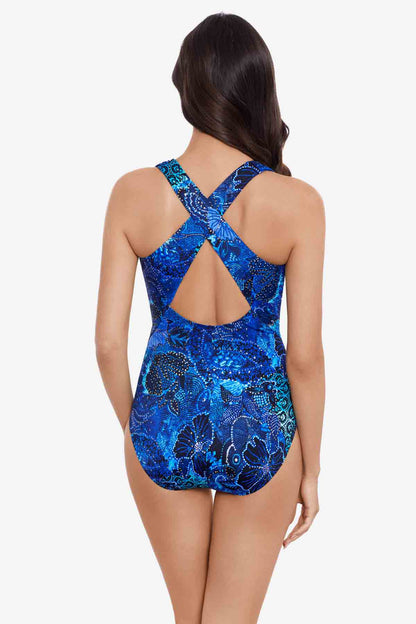 Miraclesuit Blue/Multi Magicsuit Jewels In The Nile Halle One Piece Swimsuit