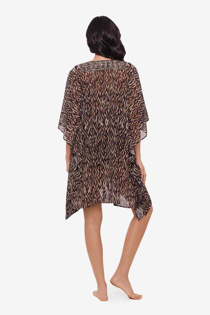 Miraclesuit Black/Multi Topkapi Caftan Swim Cover Up