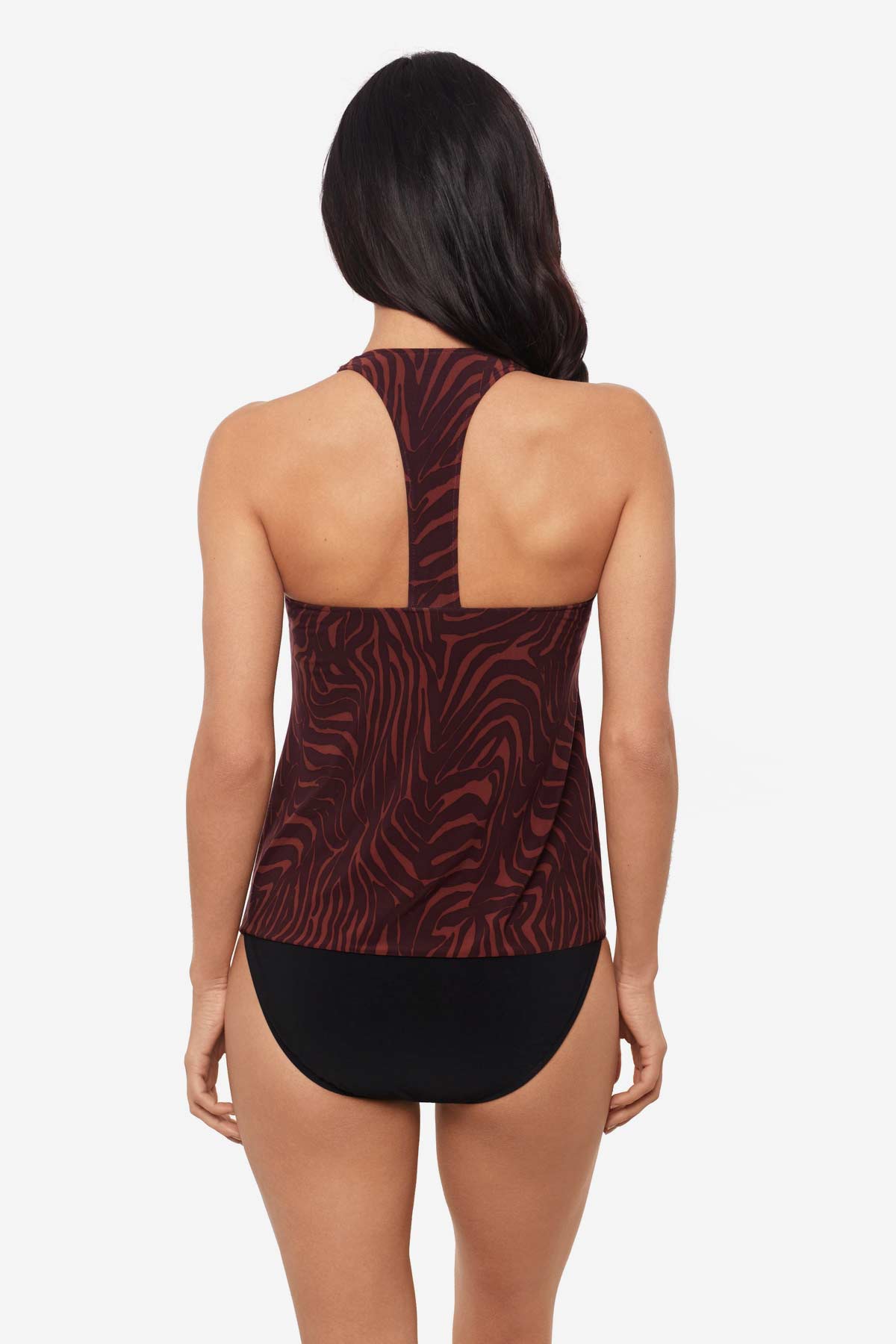 Miraclesuit Brown/Multi Magicsuit Zabra Taylor Tankini Top