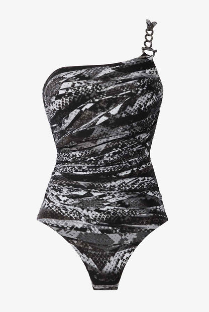 Miraclesuit Black/Grey Magicsuit Za'Atar Charlize One Piece Swimsuit