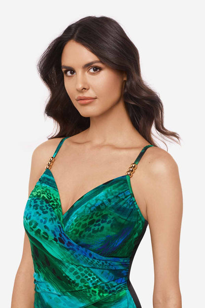 Miraclesuit Blue/Multi Magicsuit Margarita Louise One Piece Swimsuit