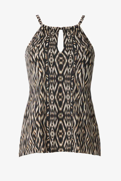 Miraclesuit Black/Multi Topkapi Peephole Tankini Top