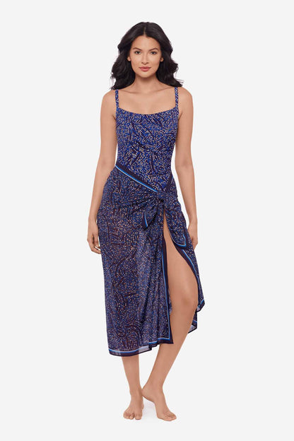 Miraclesuit Plum/Multi Spotlight Pareo Swim Cover Up