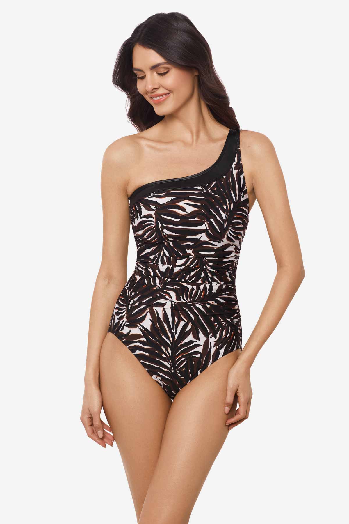 Miraclesuit Brown/Multi Magicsuit Ventana Lita One Piece Swimsuit
