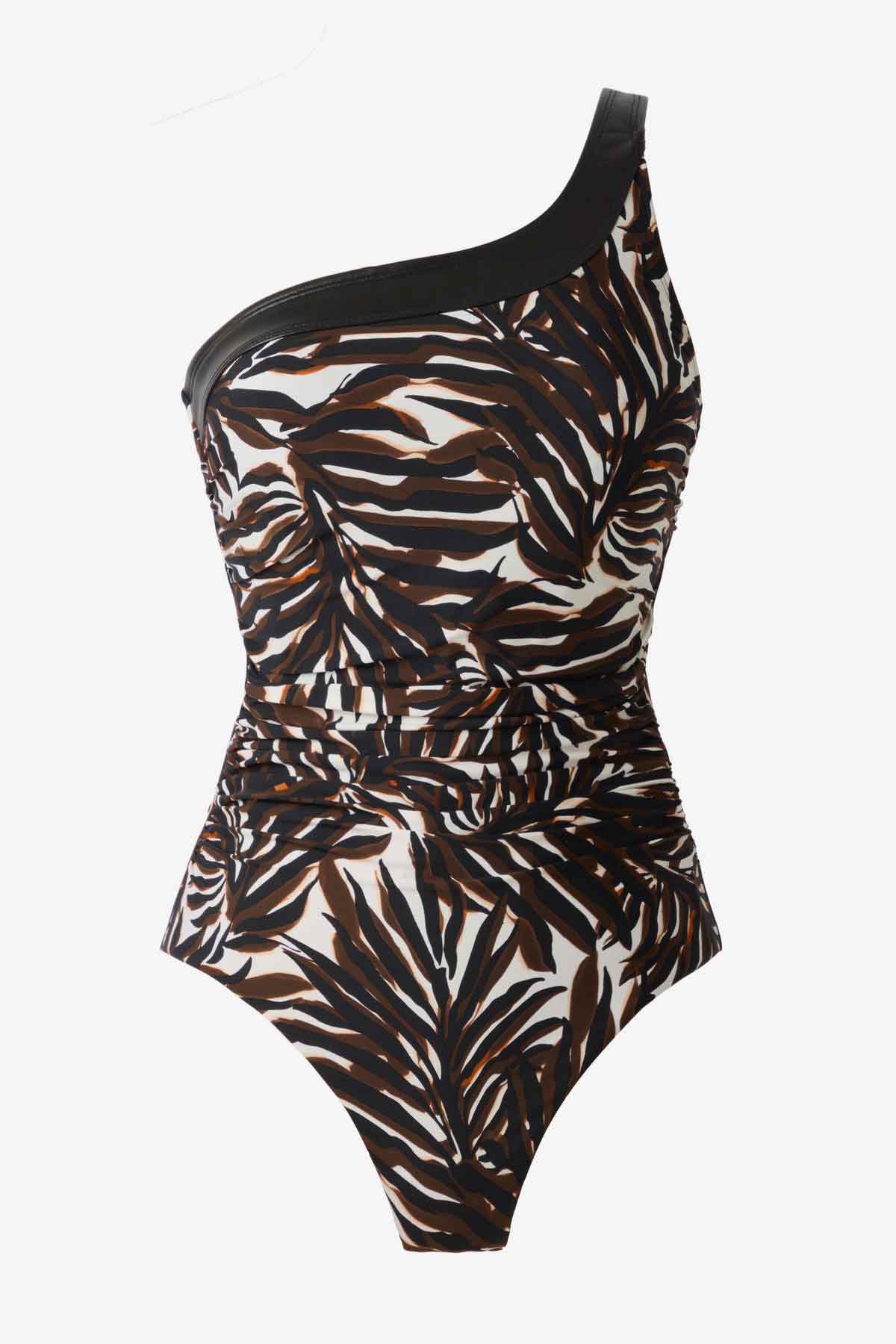 Miraclesuit Brown/Multi Magicsuit Ventana Lita One Piece Swimsuit