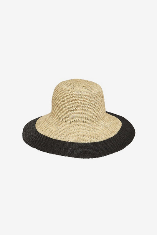 Miraclesuit Black Florabella Lucia Standard Brim Hat in Black