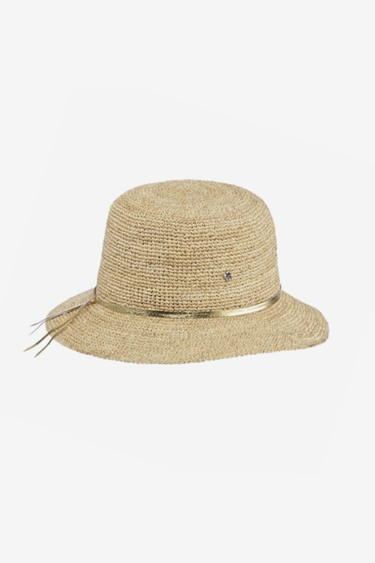 Miraclesuit Natural/Gold Florabella Marie Small Brim Hat in Natural/Gold