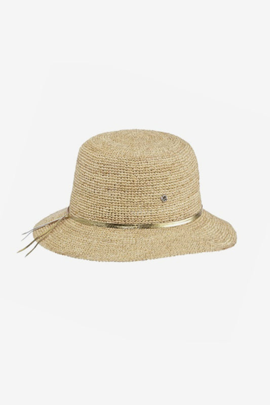 Miraclesuit Natural/Gold Florabella Marie Small Brim Hat in Natural/Gold
