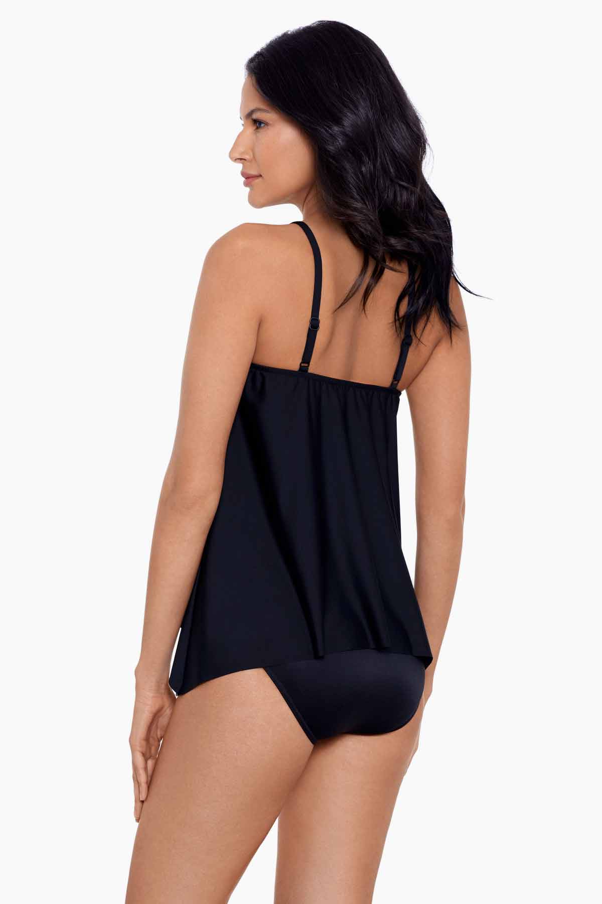 Miraclesuit Black/Multi Precioso Peephole Tankini Top DD-Cup