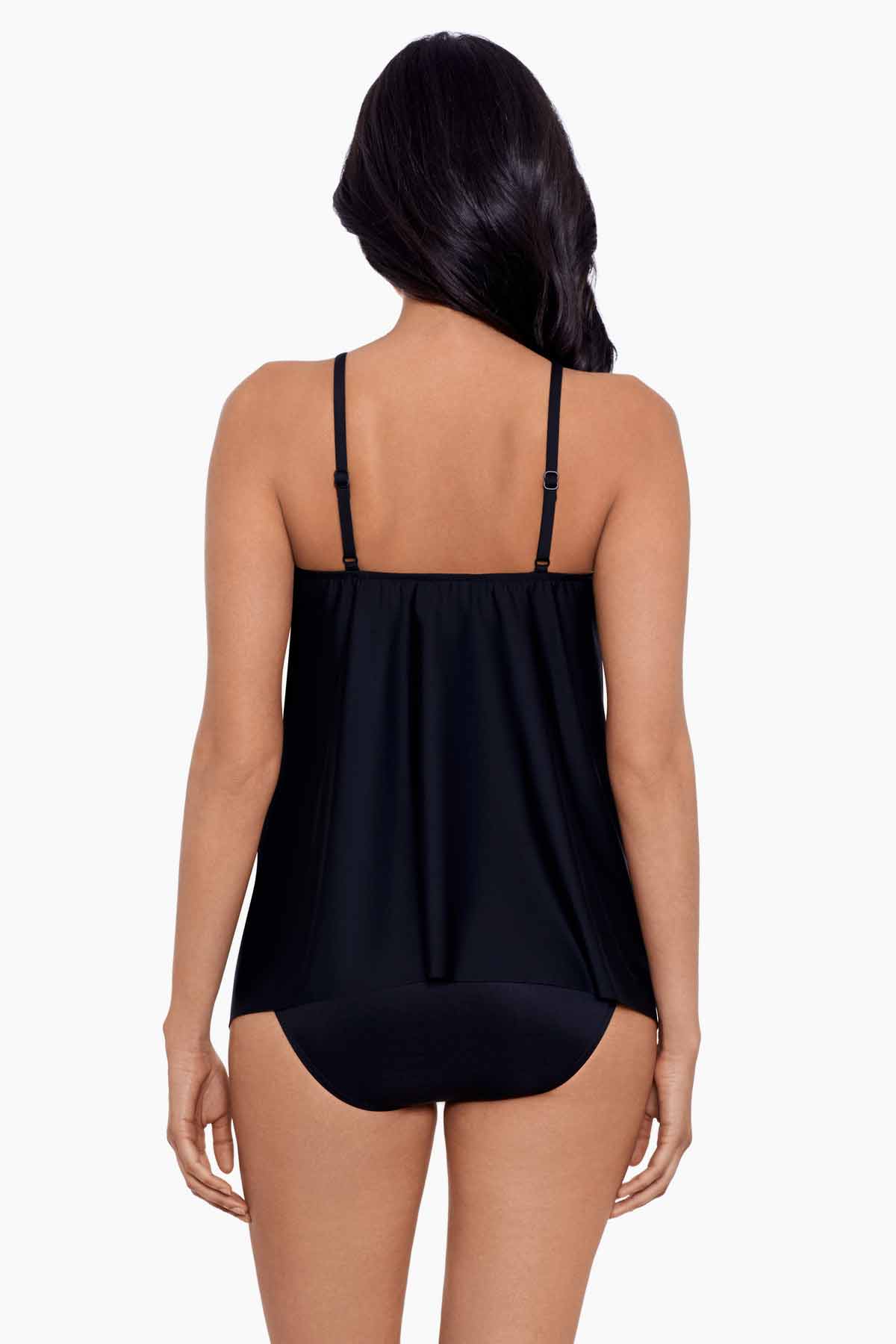 Miraclesuit Black/Multi Precioso Peephole Tankini Top DD-Cup