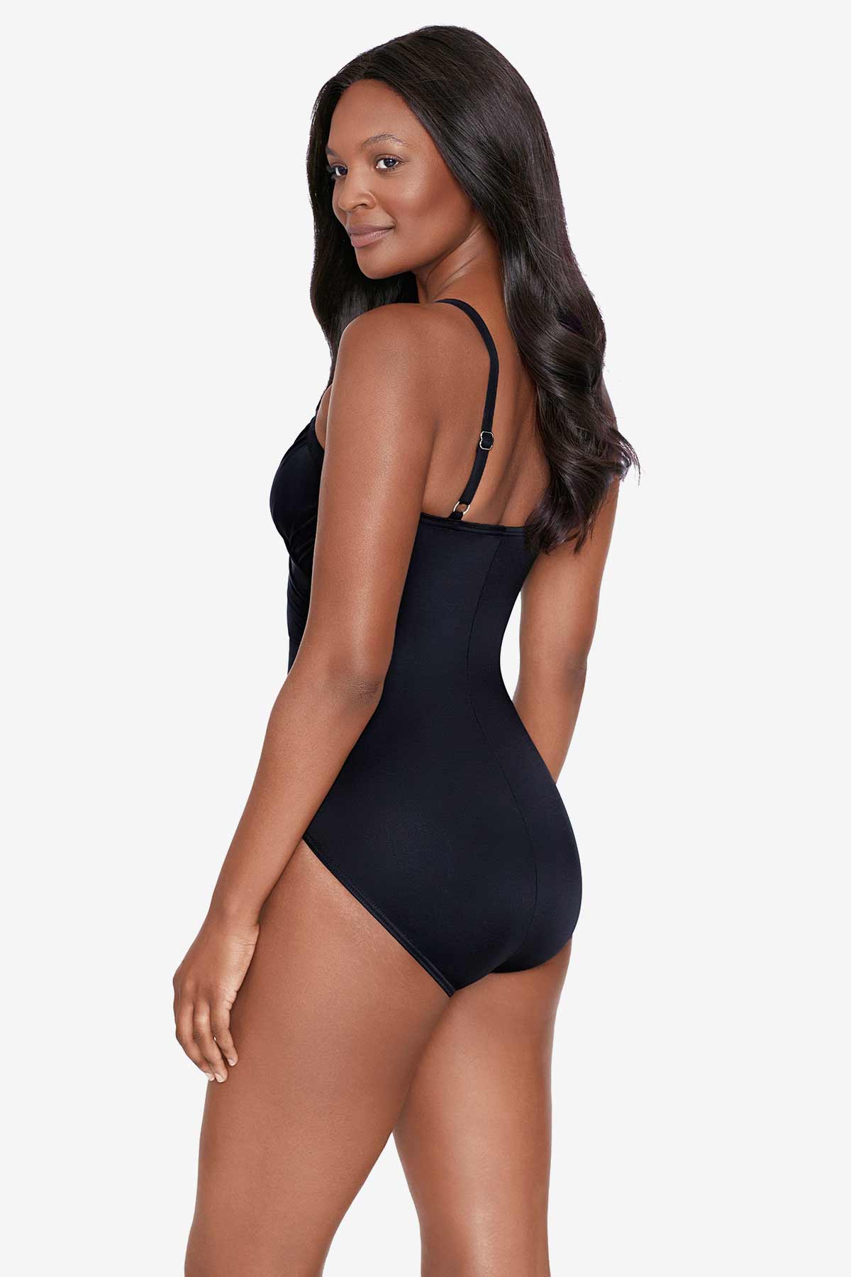 Miraclesuit Black Network Mystify One Piece Swimsuit DD-Cup