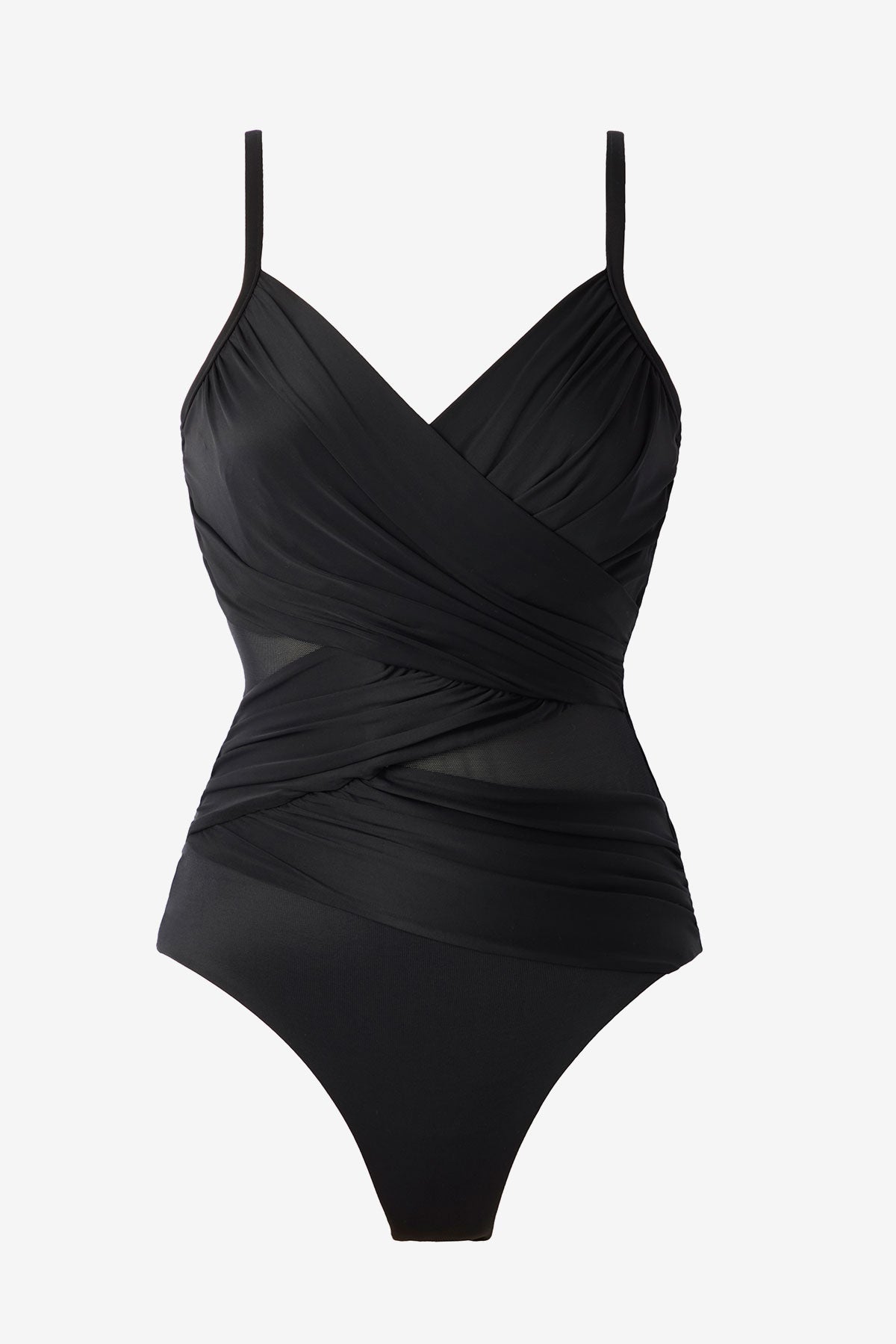 Miraclesuit Black Network Mystify One Piece Swimsuit DD-Cup