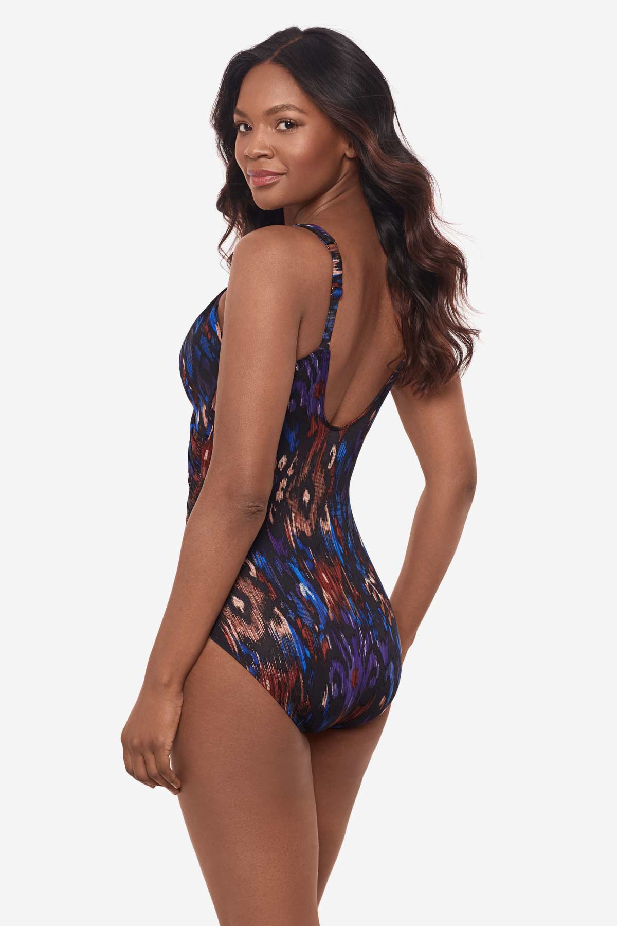 Miraclesuit Black/Multi Tapiz Siren One Piece Swimsuit DD-Cup