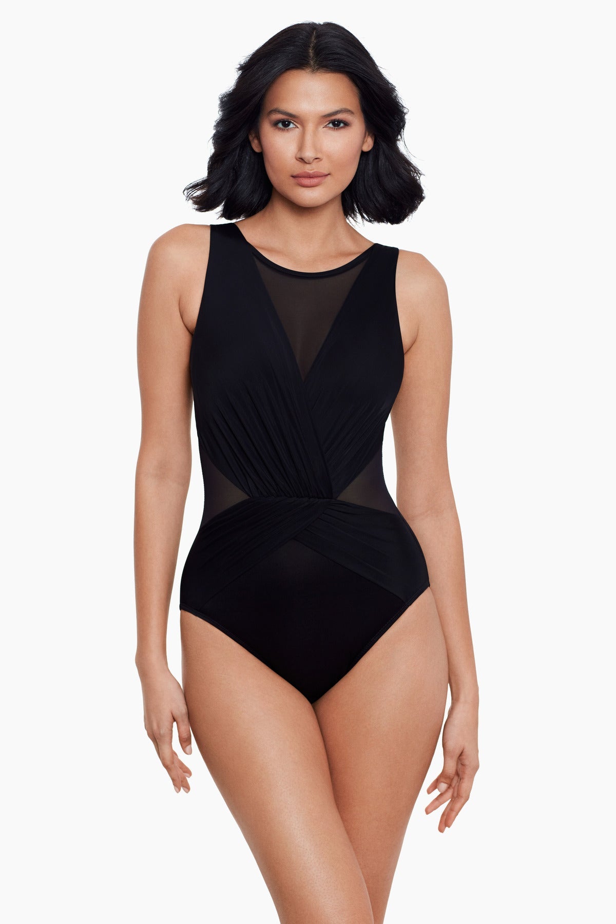 Miraclesuit Midnight Illusionisis Palma One Piece Swimsuit DD-Cup