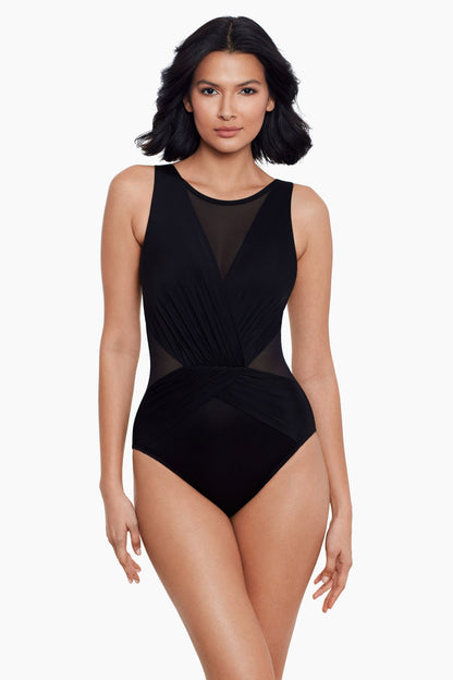 Miraclesuit Midnight Illusionisis Palma One Piece Swimsuit DD-Cup