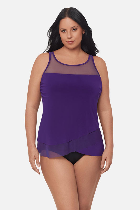 Miraclesuit Mulberry Plus Size Mirage Tankini Top