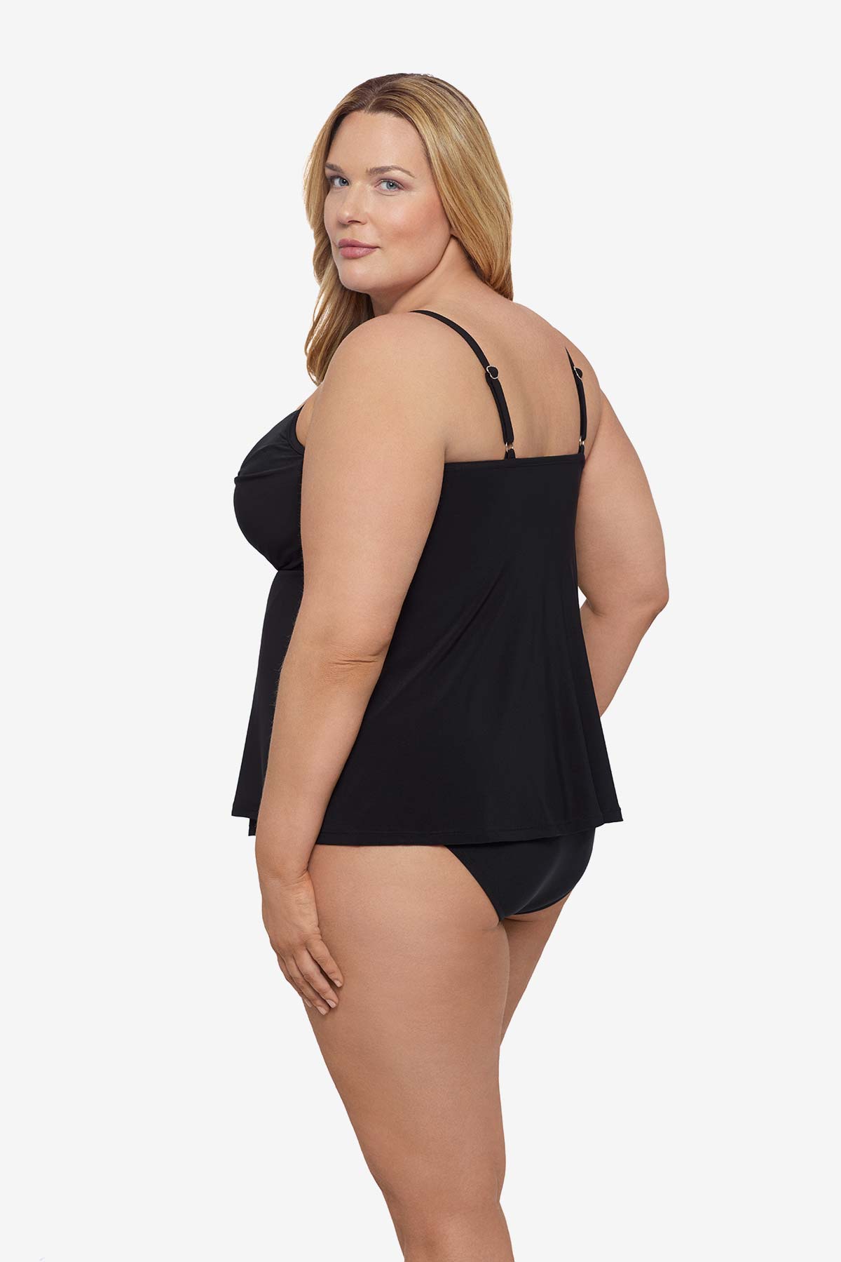 Miraclesuit Black Plus Size Love Knot Tankini