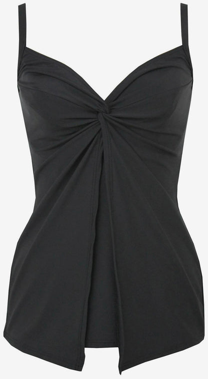 Miraclesuit Black Plus Size Love Knot Tankini