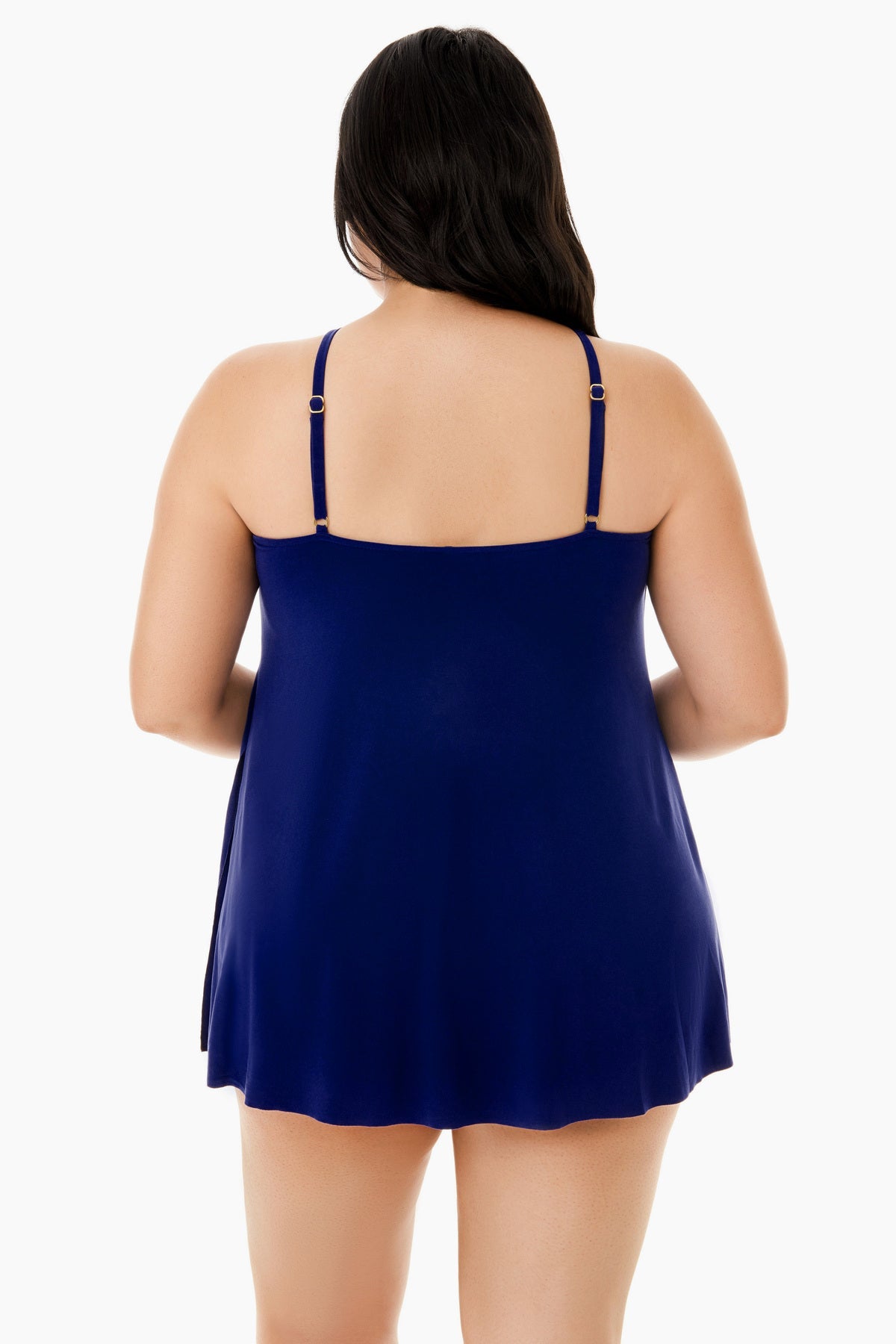 Miraclesuit Black Magicsuit Plus Size Parker One Piece Swim Dress