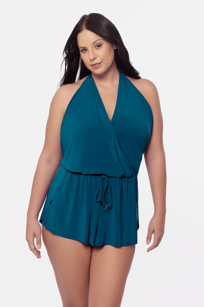 Miraclesuit Merlot Plus Size Bianca Romper