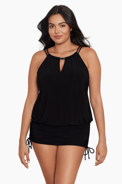 Miraclesuit Ruby Magicsuit Women's Plus Size Swimwear Solid Susan Underwire Tummy Control One Piece Swimdress