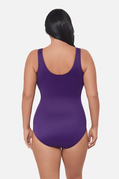 Miraclesuit Mulberry Plus Size Crossover One Piece
