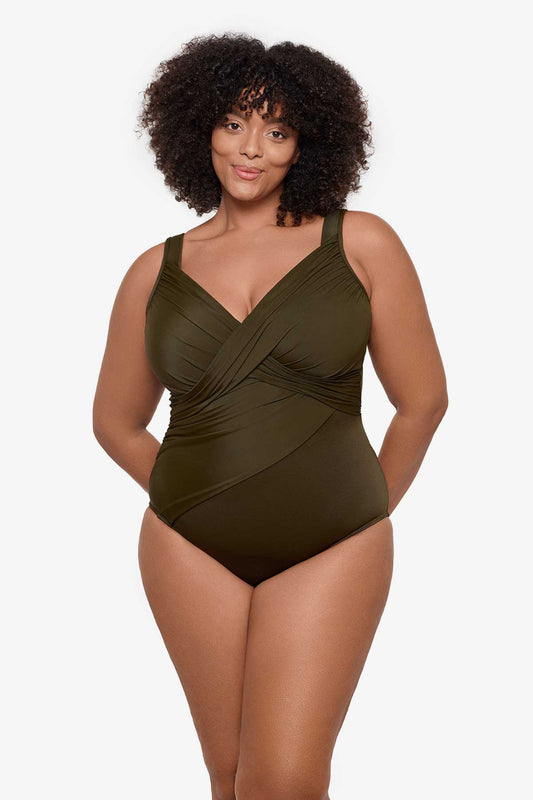 Miraclesuit Nori Plus Size Rock Solid Revele One Piece Swimsuit
