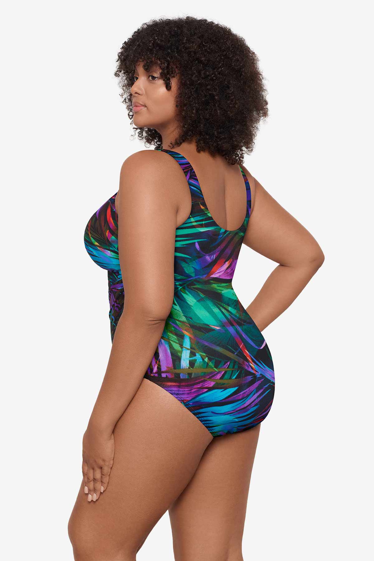 Miraclesuit Multi Plus Size Palma Paradiso Oceanus One Piece Swimsuit