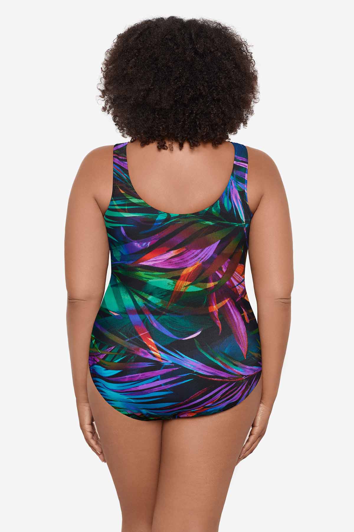 Miraclesuit Multi Plus Size Palma Paradiso Oceanus One Piece Swimsuit